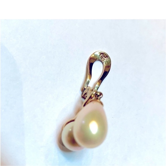 🌟 SALE $125 🌟 Majorica Vintage Teardrop Pearl Sterling Silver Earring Necklace - Picture 12 of 16